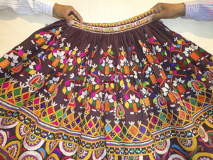 731 Fully Embr Skirt - destroyed-WOVENSOULS-Antique-Vintage-Textiles-Art-Decor