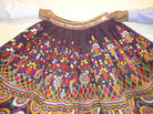 731 Fully Embr Skirt - destroyed-WOVENSOULS-Antique-Vintage-Textiles-Art-Decor