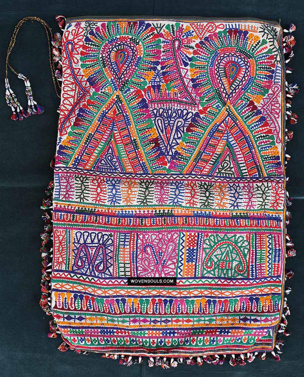 734 Vintage Rabari Dowry Bag-WOVENSOULS Antique Textiles &amp; Art Gallery