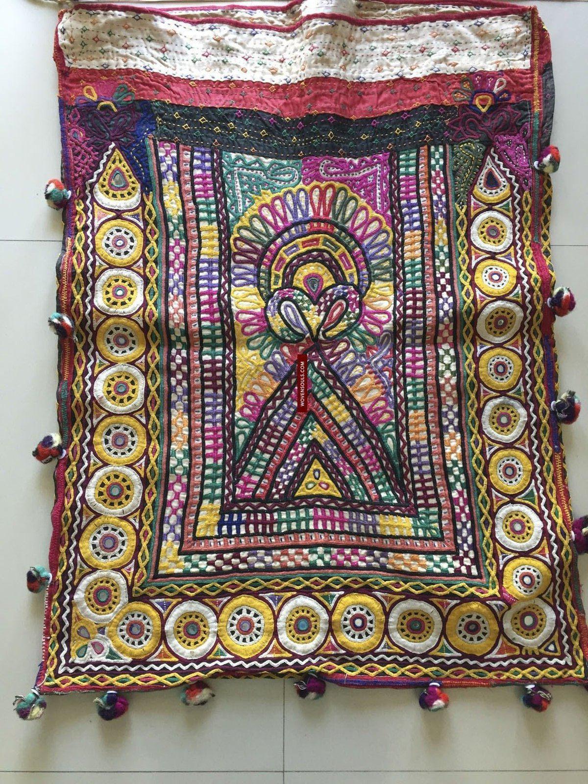 737 Vintage Rabari Dowry Bag - Textile Art of Gujarat-WOVENSOULS-Antique-Vintage-Textiles-Art-Decor