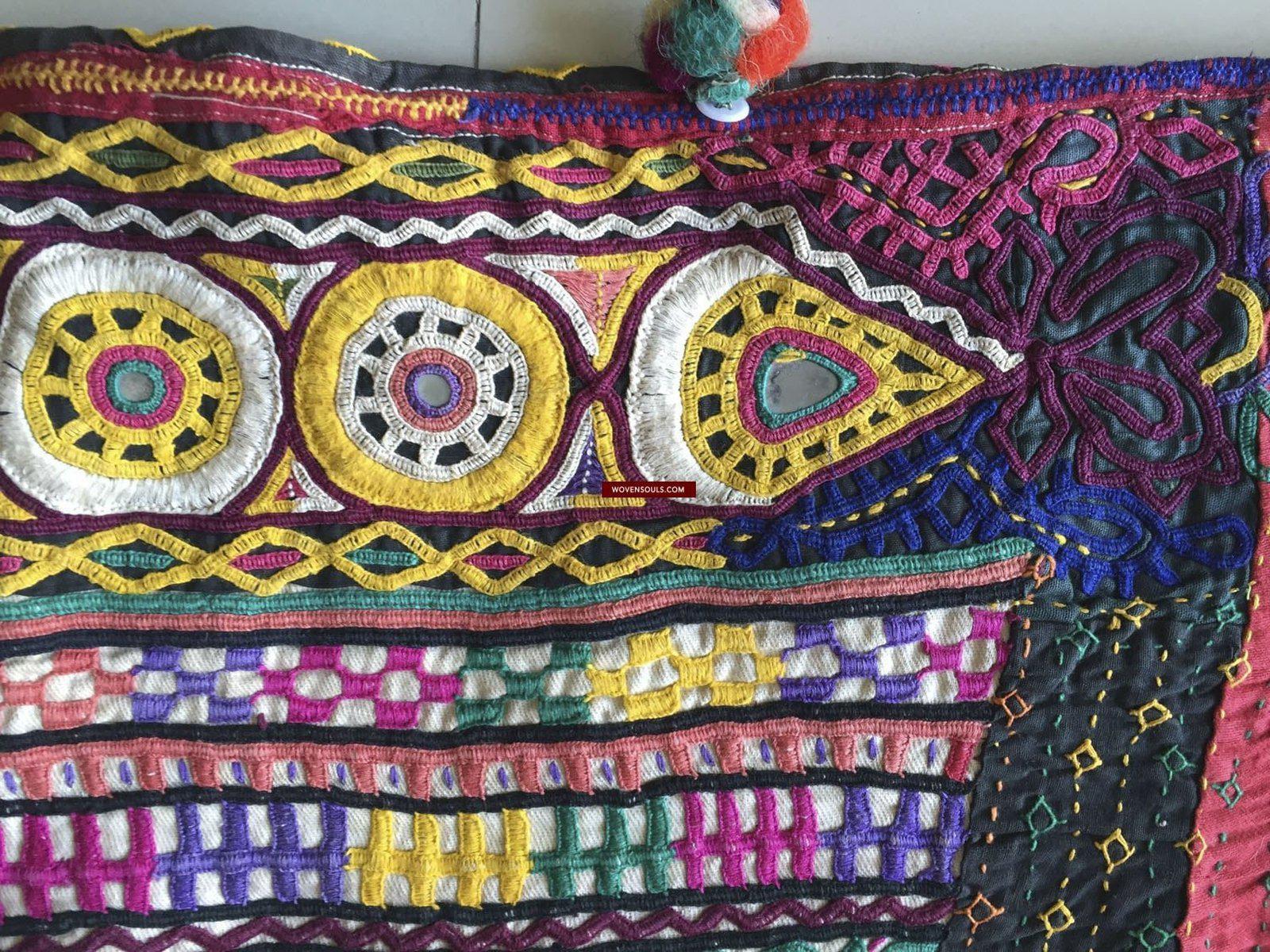 737 Vintage Rabari Dowry Bag - Textile Art of Gujarat-WOVENSOULS-Antique-Vintage-Textiles-Art-Decor