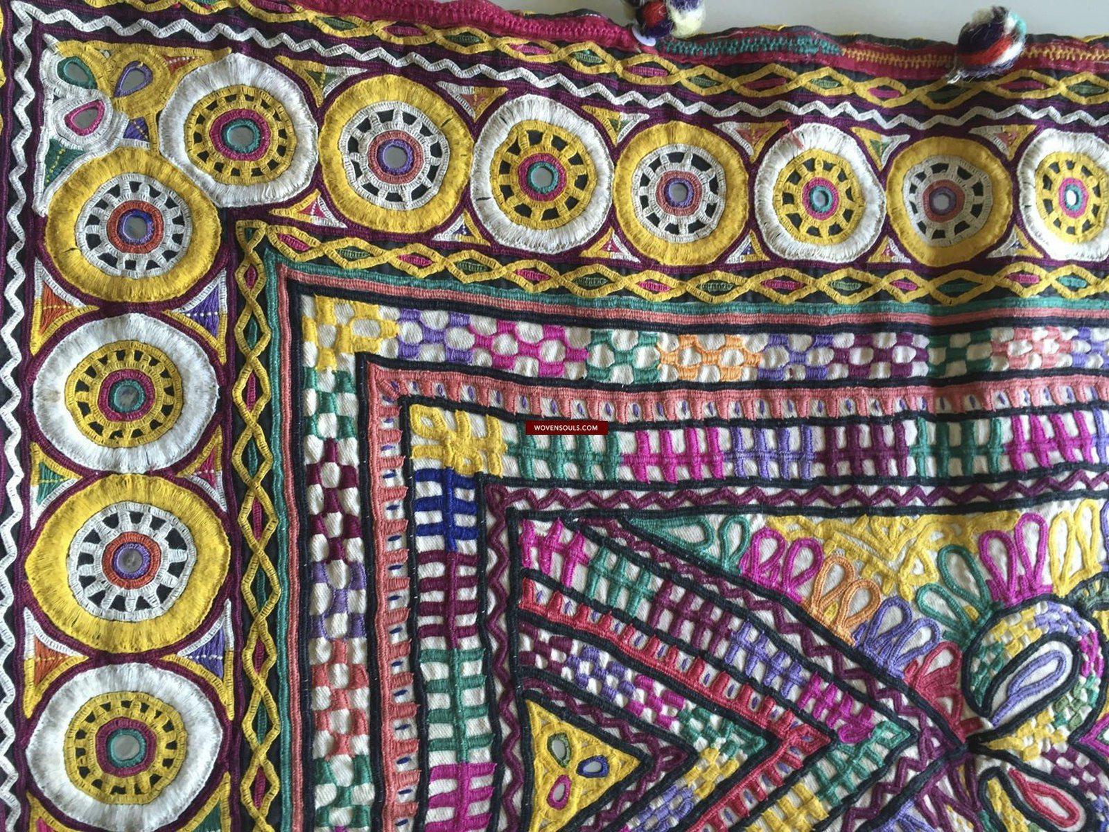 737 Vintage Rabari Dowry Bag - Textile Art of Gujarat-WOVENSOULS-Antique-Vintage-Textiles-Art-Decor