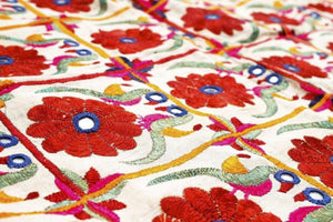 738 Vintage Chandarvo ceremonial canopy with Superb Silk Embroidery-WOVENSOULS-Antique-Vintage-Textiles-Art-Decor