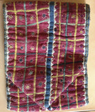 759 Old Banjara Handwoven Cotton Pouch with Embroidery-WOVENSOULS-Antique-Vintage-Textiles-Art-Decor