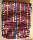 759 Old Banjara Handwoven Cotton Pouch with Embroidery-WOVENSOULS-Antique-Vintage-Textiles-Art-Decor