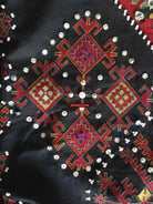 771 SOLD Vintage Kohistan Wedding Shawl with superfine Abbasi Embroidery-WOVENSOULS-Antique-Vintage-Textiles-Art-Decor