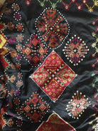 771 SOLD Vintage Kohistan Wedding Shawl with superfine Abbasi Embroidery-WOVENSOULS-Antique-Vintage-Textiles-Art-Decor