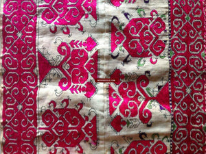 773 Superb Swat Valley Embroidered Shawl / Stole-WOVENSOULS-Antique-Vintage-Textiles-Art-Decor