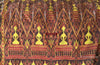 841 B - Fine Pedan Pidan Tie Dye Silk Ikat Temple Banner Wall Art from Cambodia-WOVENSOULS-Antique-Vintage-Textiles-Art-Decor