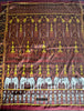 841 B - Fine Pedan Pidan Tie Dye Silk Ikat Temple Banner Arte de pared de Camboya