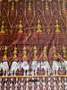 841 B - Fine Pedan Pidan Tie Dye Silk Ikat Temple Banner Arte de pared de Camboya