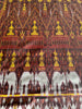 841 B - Fine Pedan Pidan Tie Dye Silk Ikat Temple Banner Arte de pared de Camboya