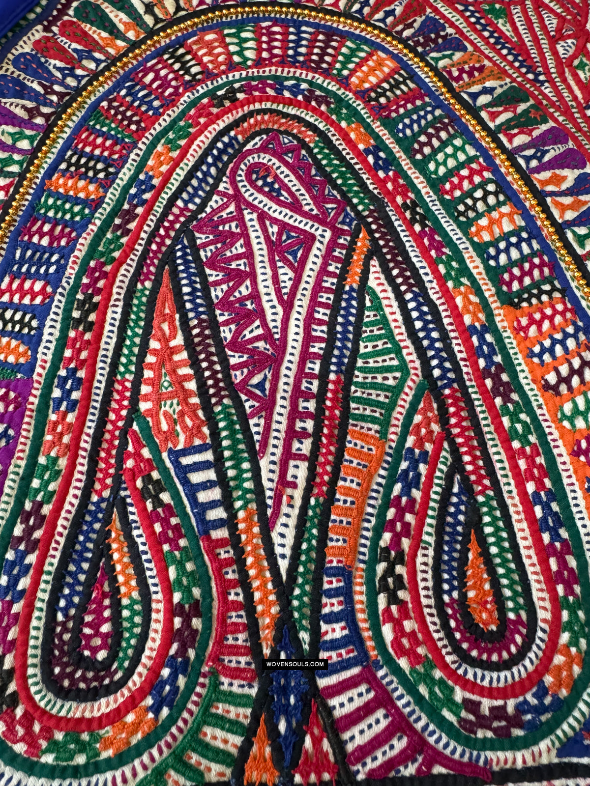 855 Vintage Embroidered Rabari Debariya Bag / Sack