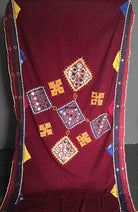 859 Banjara Odhana Shawl with Large-Mirrors-WOVENSOULS-Antique-Vintage-Textiles-Art-Decor