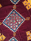 859 Banjara Odhana Shawl with Large-Mirrors-WOVENSOULS-Antique-Vintage-Textiles-Art-Decor