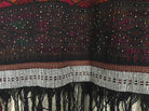 881 SOLD Vintage Batak Ulos - Beaded Shoulder Cloth of the Batak People-WOVENSOULS-Antique-Vintage-Textiles-Art-Decor