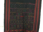 881 SOLD Vintage Batak Ulos - Beaded Shoulder Cloth of the Batak People-WOVENSOULS-Antique-Vintage-Textiles-Art-Decor