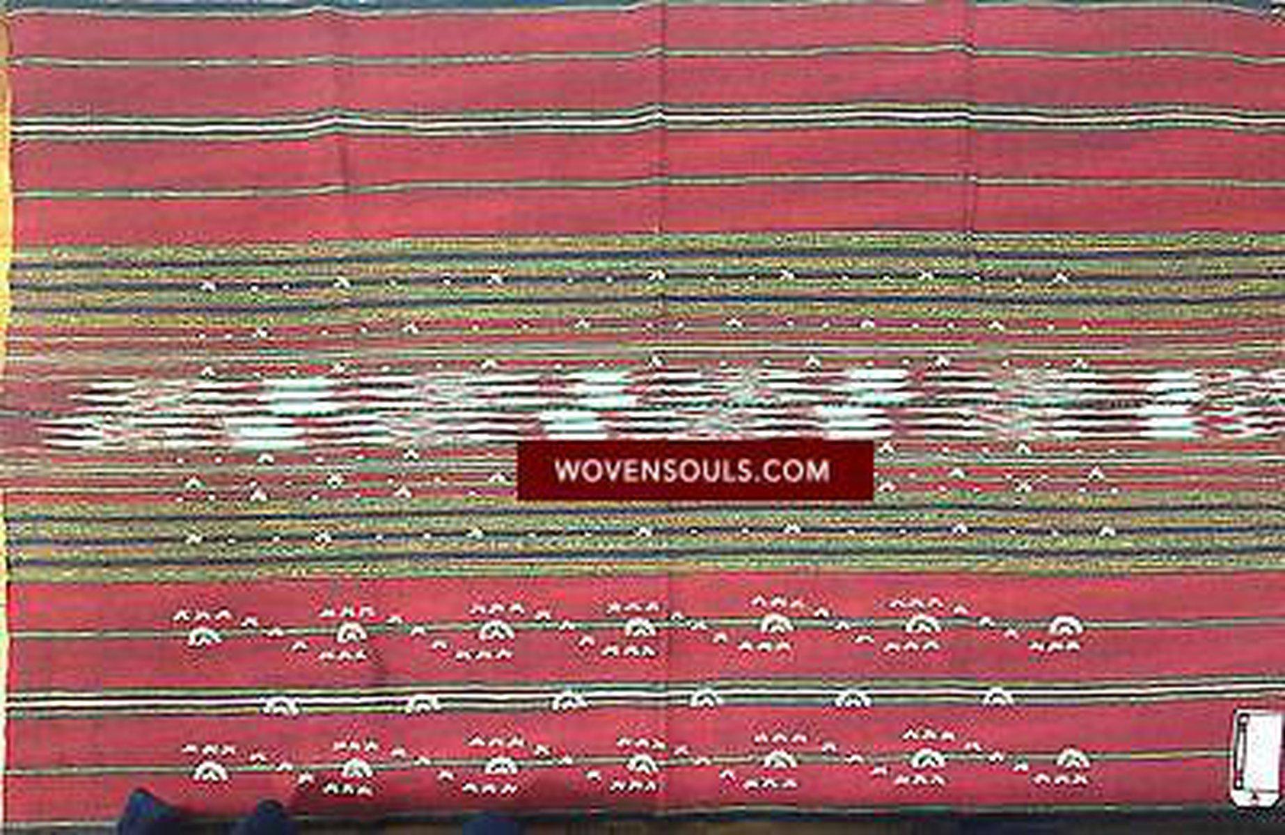 884 Rare Vintage Burmese Hilltribe Textile with Job's Tear Seeds-WOVENSOULS-Antique-Vintage-Textiles-Art-Decor