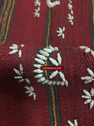 884 Rare Vintage Burmese Hilltribe Textile with Job's Tear Seeds-WOVENSOULS-Antique-Vintage-Textiles-Art-Decor