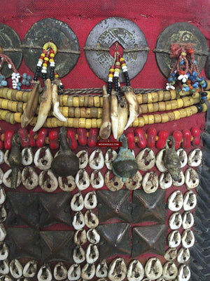 886 MASTERPIECE - Antique Maloh Dayak Baby Carrier from Borneo-WOVENSOULS-Antique-Vintage-Textiles-Art-Decor