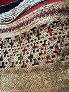 892 Antique Beaded Batak Woven Rattan Matted Bag-WOVENSOULS-Antique-Vintage-Textiles-Art-Decor