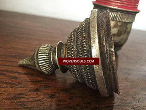 895 Superb Kumkum Sindoor Box from South India-WOVENSOULS-Antique-Vintage-Textiles-Art-Decor