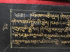 9020 Manoscritto tibetano antico - Text Golden di carta nera