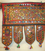 906 Vintage Mirror Embroidery Toran or Welcome Panel Gujarat - SOLD-WOVENSOULS-Antique-Vintage-Textiles-Art-Decor