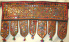 906 Vintage Mirror Embroidery Toran or Welcome Panel Gujarat - SOLD-WOVENSOULS-Antique-Vintage-Textiles-Art-Decor