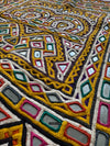 934 par vintage - Rabari Bordado de decoración de pared de arte textil de Gujarat