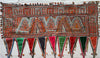 935 Long Kutch Toran - Vintage Rabari Embroidery Wall Decor Textile Art Gujarat
