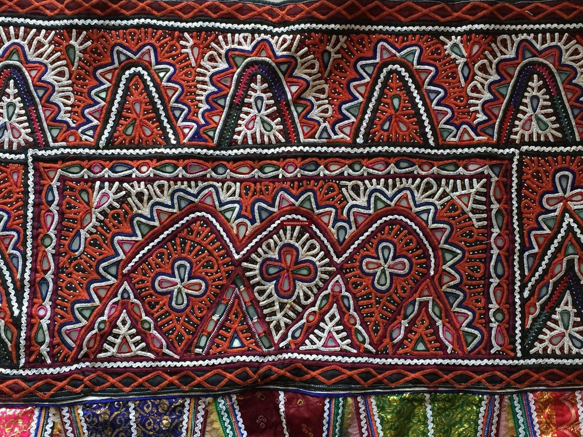 936 Vintage Rabari Embroidery Wall Decor - Pair – WOVENSOULS Antique ...