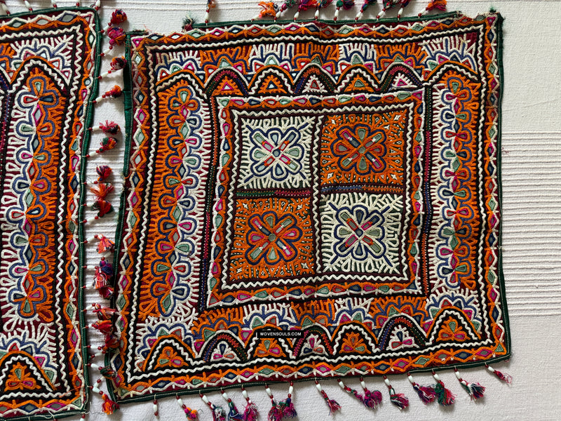 941 Vintage Rabari Embroidery Chaakla Panels from Kutch Gujarat ...