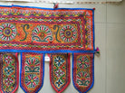 942 Vintage Embroidery - Door Decor Panel from Gujarat - Mochi Bharat Kaam-WOVENSOULS-Antique-Vintage-Textiles-Art-Decor