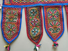 942 Vintage Embroidery - Door Decor Panel from Gujarat - Mochi Bharat Kaam-WOVENSOULS-Antique-Vintage-Textiles-Art-Decor