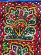 942 Vintage Embroidery - Door Decor Panel from Gujarat - Mochi Bharat Kaam-WOVENSOULS-Antique-Vintage-Textiles-Art-Decor