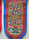 942 Vintage Embroidery - Door Decor Panel from Gujarat - Mochi Bharat Kaam-WOVENSOULS-Antique-Vintage-Textiles-Art-Decor