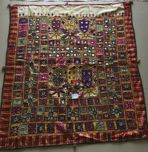 946 Dhaniyo Vintage Rabari Embroidery from Gujarat-WOVENSOULS-Antique-Vintage-Textiles-Art-Decor