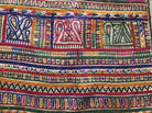 956 Dowry Bag Front Back Embroidered Panel Pair - Vintage Rabari Embroidery from Gujarat-WOVENSOULS-Antique-Vintage-Textiles-Art-Decor