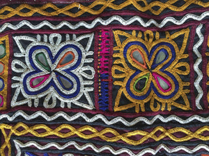 959 Chaakla Pair - Vintage Rabari Embroidery from Gujarat-WOVENSOULS-Antique-Vintage-Textiles-Art-Decor