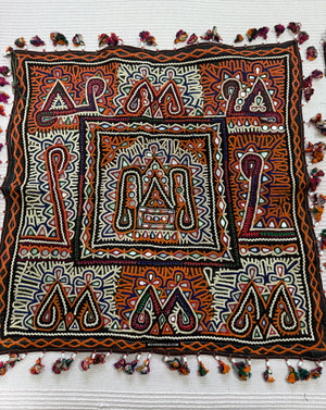 961 Chaaklaペア - ヴィンテージ Rabari グジャラートの刺繍