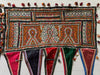 964 par de debariya vintage Rabari Decoración de pared bordada de Toran