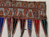 980 Long Vintage Rabari Embroidery Wall Decor Textile from Gujarat