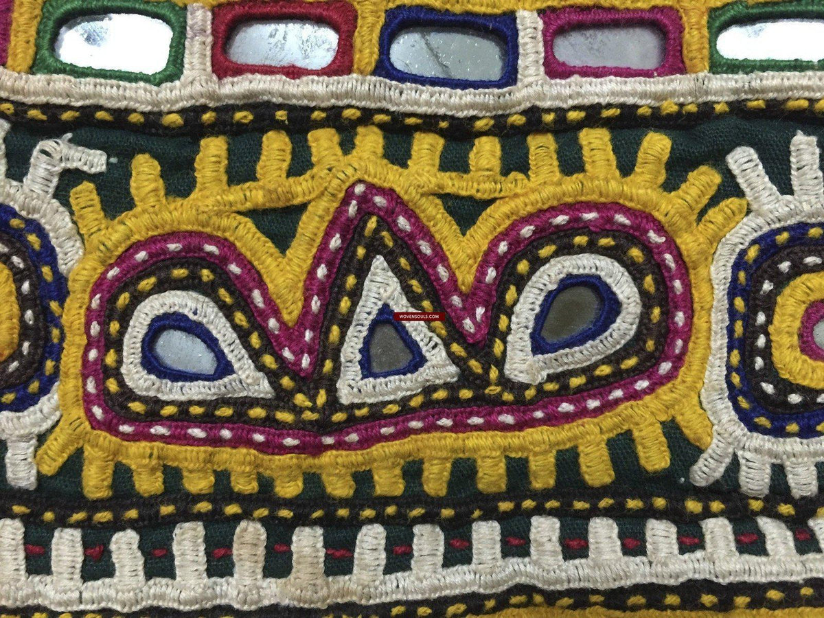 989 Vintage Embroidery Panels Trim - Vintage Rabari - WOVENSOULS ...