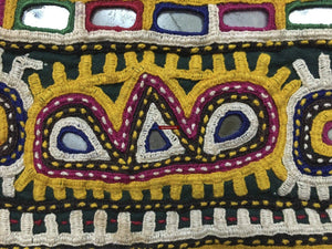 989 Vintage Embroidery Panels Trim - Vintage Rabari Embroidery from Gujarat-WOVENSOULS-Antique-Vintage-Textiles-Art-Decor