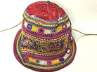 990 Vintage Tribal Child's Cap with Embroidery - Kutch region-WOVENSOULS-Antique-Vintage-Textiles-Art-Decor