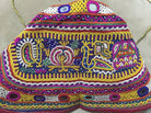 990 Vintage Tribal Child's Cap with Embroidery - Kutch region-WOVENSOULS-Antique-Vintage-Textiles-Art-Decor