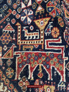 999 Antique Qashqai Tribal Rug with Shekarlu Influence - NFS-WOVENSOULS Antique Textiles &amp; Art Gallery