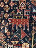 999 Antique Qashqai Tribal Rug with Shekarlu Influence - NFS-WOVENSOULS Antique Textiles &amp; Art Gallery