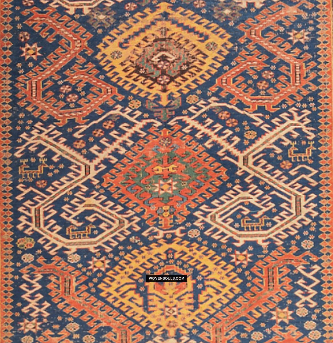 1379 Antique Caucasian Dragon Sumac Soumac Rug - Antique Art ...